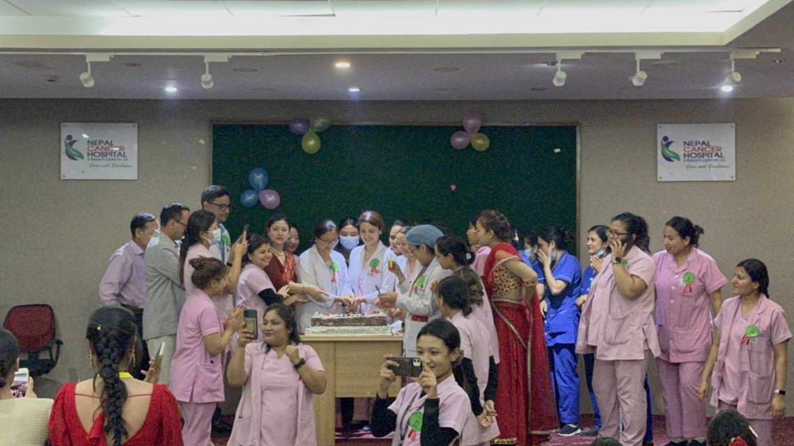 नेपाल क्यान्सर हस्पिटलले विश्व नर्स दिवस मनायो
