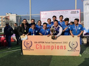 एसियन फर्मास्युटिकल्सले जित्यो छैठौँ एपोन फुटसल कप २०२६