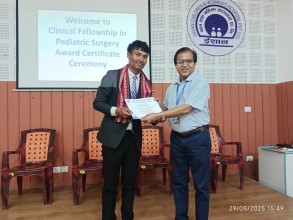नेपालमै पहिलो पीडियाट्रिक सर्जरी फेलोशिप कार्यक्रम ईशान अस्पतालमा