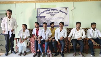 मधेश प्रदेशका निजी स्वास्थ्यकर्मीको आन्दोलन चेतावनी