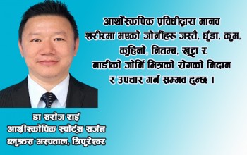 आर्थोस्कपिक प्रविधिद्वारा गरिने उपचार किन महँगो छ ? 