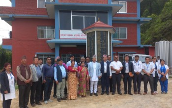सङ्क्रामक अस्पतालमा फोहोर विसर्जन मेशिन जडान