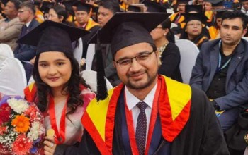 काठमाडौँ विश्वविद्यालयको चिकित्सातर्फ गोल्ड मेडलिस्ट बने बिराट मेडिकल कलेजका सनम र संस्कृति