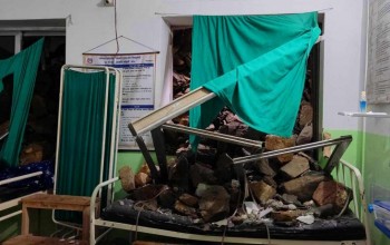 चैनपुरको प्रसुति गृहमा  पहिरो