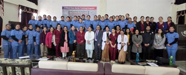 नेपाल मेडिकल कलेजले स्टाफ नर्सहरुलाई क्रिटिकल केयरको तालिम प्रदान