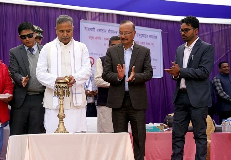 नारायणी अस्पतालमा २० श्ययाको सुत्केरी तथा नवजात शिशु स्याहार कक्ष उद्घाटन