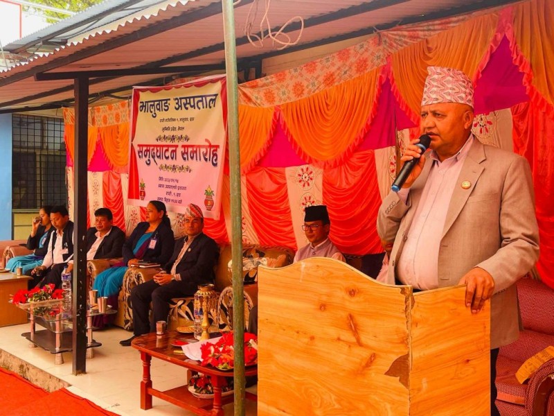 भालुबाङ अस्पतालको मुख्यमन्त्री आचार्यद्वारा उद्घाटन, विशेषज्ञ सेवा विस्तार