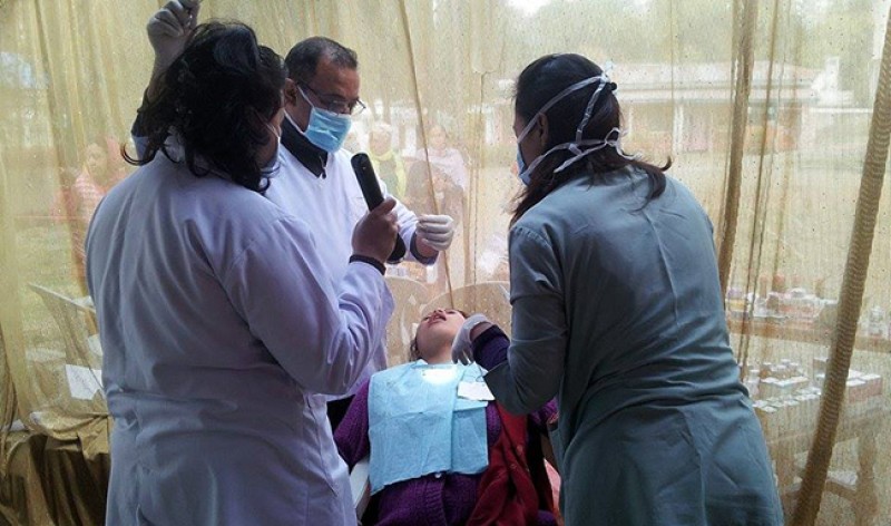 कपनमा गिरिजाप्रसाद कोइराला फाउण्डेशन बागमती प्रदेशको  निःशुल्क स्वास्थ्य शिविर