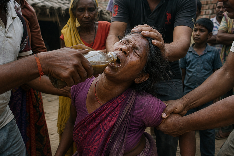 रौतहटमा बोक्सी आरोपमा महिलामाथि अमानवीय घटना