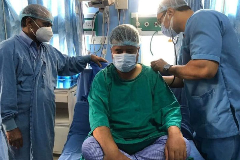 एमाले नेता महेश बस्नेतको पित्तथैलीमा देखापरेको पत्थरीको सफलतापूर्वक शल्यक्रिया सम्पन्न