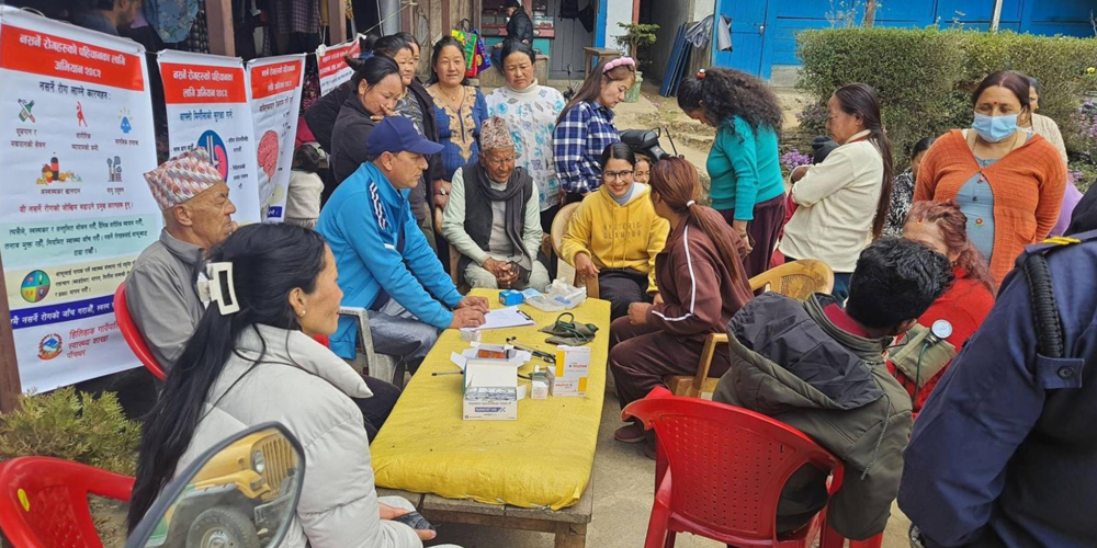 पाँचथरमा ३० वर्षमाथिका नागरिकमा नसर्ने रोग बढ्दो