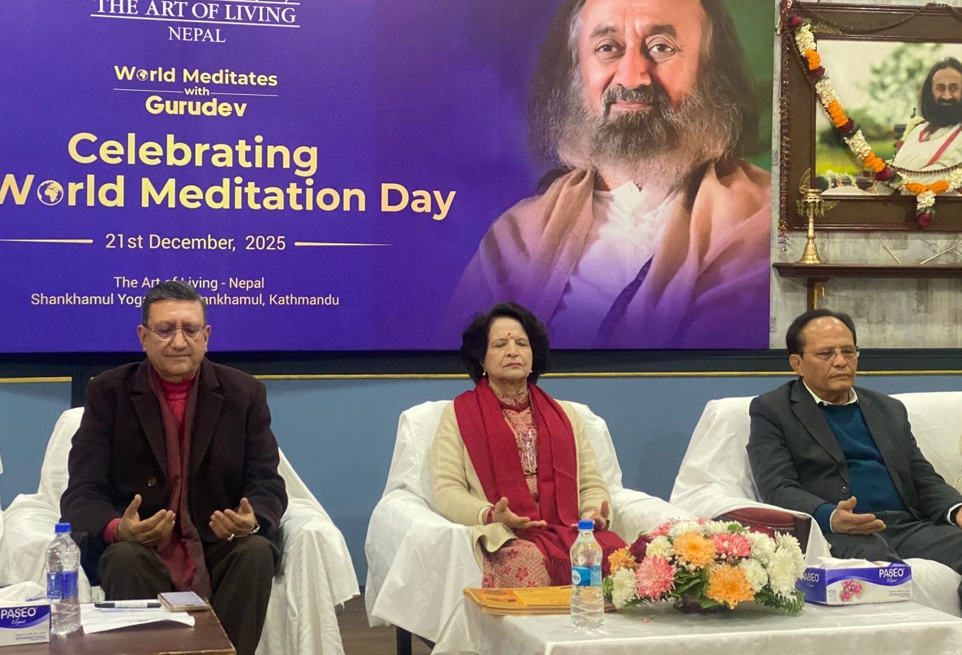 नेपालमा दोस्रो विश्व ध्यान दिवस मनाइयो, ५० हजारभन्दा बढीको सहभागिता