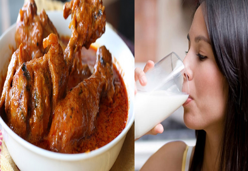 दूध र मासु सँगै खाँदा समस्या हुन्छ ?