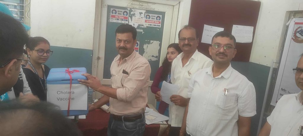 पर्सामा हैजा रोकथामका लागि खोप अभियान: २१ हजार जनाले खोप पाए